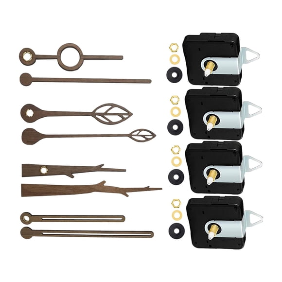 Mecanismos de reemplazo de movimientos de reloj, manecillas de reloj, piezas de reparación para el hogar y el dormitorio. hojas de nuez