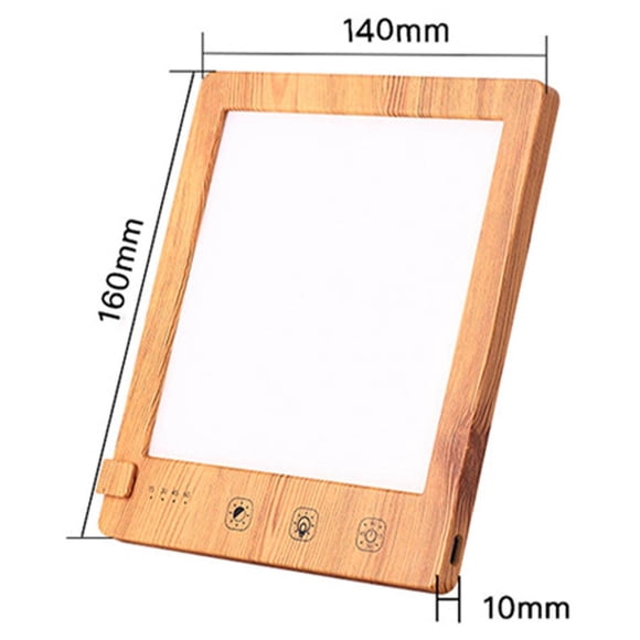 SAD Light Sun Lamp 10000 Lux UV office full spectrum Free Adjustable Brightness Touch Control