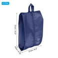 thumbnail image 2 of Uxcell Waterproof Shoes Bags, Travel Storage Bag Shoes Organizer with Zipper, 3 Pack Dark Blue, 2 of 6