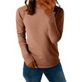 thumbnail image 4 of Long Sleeve Shirts for Women Crew Neck Shirts for Women Cute Tops for Women Casual Tops for Women Business Professional Tops for Women Slim Fit Tops Basic Tees for Women, 4 of 6