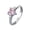 Pink, variant on Riforla Engagement Round Cut Zircons Women Wedding Rings Jewelry Rings for Woman Womens Jewelry Pink 7