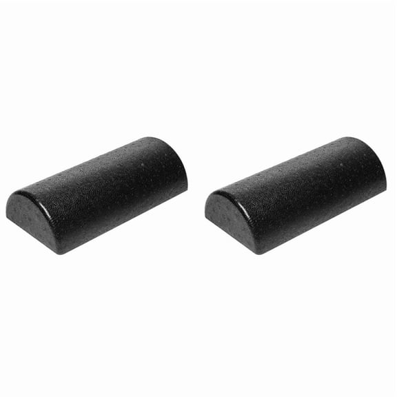 2X Semicircular Yoga Cylinder Fitness Equipment Yoga Foam Roller Black Yoga Brick