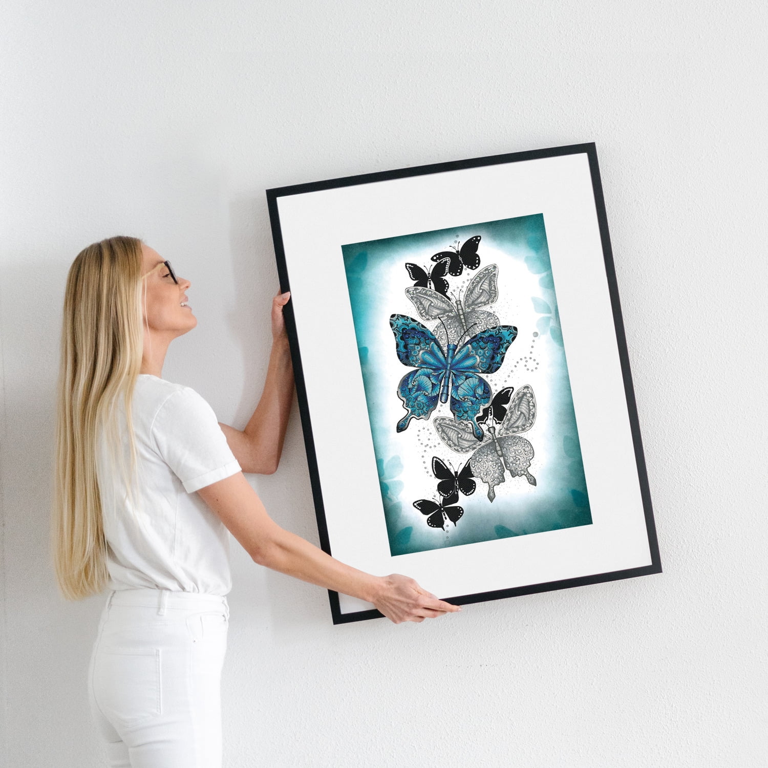 Diamond Dotz Butterfly Trail Nature Diamond Painting Kits for Adults - Diamond Art Kits a Relaxing Creative Craft Kit with Dotz Gems 28.4"X18.5"