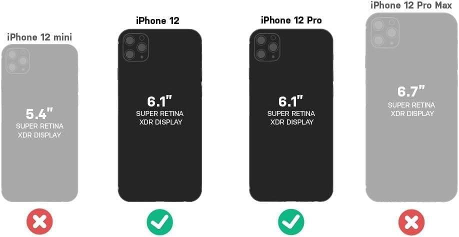 OtterBox iPhone 12 & 12 Pro Only - Defender Series XT Case - Lavender Bliss - Screenless - Rugged - Snaps to MagSafe - Lanyard Attachment - Microbial Defense Protection - Non-Retail Packaging