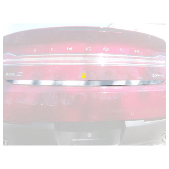 QAA RD53630 1 Piece Stainless Steel Rear Deck Trunk Trim for Lincoln MKZ, Chrome