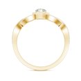 thumbnail image 3 of Rosec Jewels Lab Created Diamond Heart Engagement Ring with Halo, EF-VS Grade - Ready to Gift, 14K Yellow Gold, US 4.50, 3 of 9
