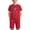 Red, variant on Summer 2 Piece Set For Kids Crew Neck Short Sleeve Tees Elastic Waist Shorts July 4th Print Casual Comfy Comfy (13 Years, Pink)