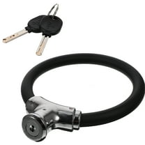 Portable Bike Chain Lock for Outdoor Use with Two Keys and Durable Metal Construction Black