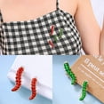 thumbnail image 4 of 2PCS Womens Brooch Creative Rhinestone Caterpillar Corsage Brooch Clothes Brooch, 4 of 9