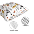 thumbnail image 4 of Throw Pillow Covers, Eiffel Tower pizza Soft Square Pillow Cases with Invisible Zipper for Couch Bed Sofa, Farmhouse Fall Home Decor 12"x12", 4 of 7