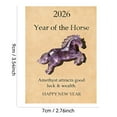 thumbnail image 2 of DAMAI 2026 Lucky Amethyst Crystal Horse — A Symbol of Wisdom & Success, Clarity & Success, Purple Quartz Horse Decor for Desk, Shelf or Meditation, Meaningful Gifts for Friends, 2 of 3
