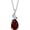 01-Garnet, variant on FANCIME Women's 14K White Gold Pear Shaped Teardrop Birthstone Pendant Necklace with Diamond, 16" + 2" Sterling Silver Extender, Birthday Gifts