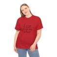 thumbnail image 4 of Unisex Heavy Christmas Valentine Cotton Love Will Keep Us Warm T-Shirt, 4 of 10