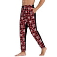 thumbnail image 3 of Kdxio Buffalo Plaid Snowflakes Pattern Joggers,Sweatpants for Men with Pockets-Small, 3 of 5