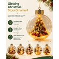 thumbnail image 7 of Glowing Christmas Story Ornament Light-Up Hanging Ball, 3.15 Inch | Warm Light Illuminates the Mini Holiday Scene While the Clear Sphere and Hanging Loop Suit Seasonal Tree Displays, 7 of 7