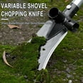 thumbnail image 6 of Multi-Functional High Manganese Steel Agricultural Sickle Shovel | 3-in-1 Tool for Cutting, Digging & Shoveling | Outdoor Garden & Farm Use | Choose Handle Length 30cm-100cm, 6 of 9