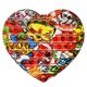 thumbnail image 1 of Colorido empujar burbuja sensorial autismo antiestrés silicona rompecabezas juguete (corazón) Tmvgtek Nuevos Originales, 1 of 9