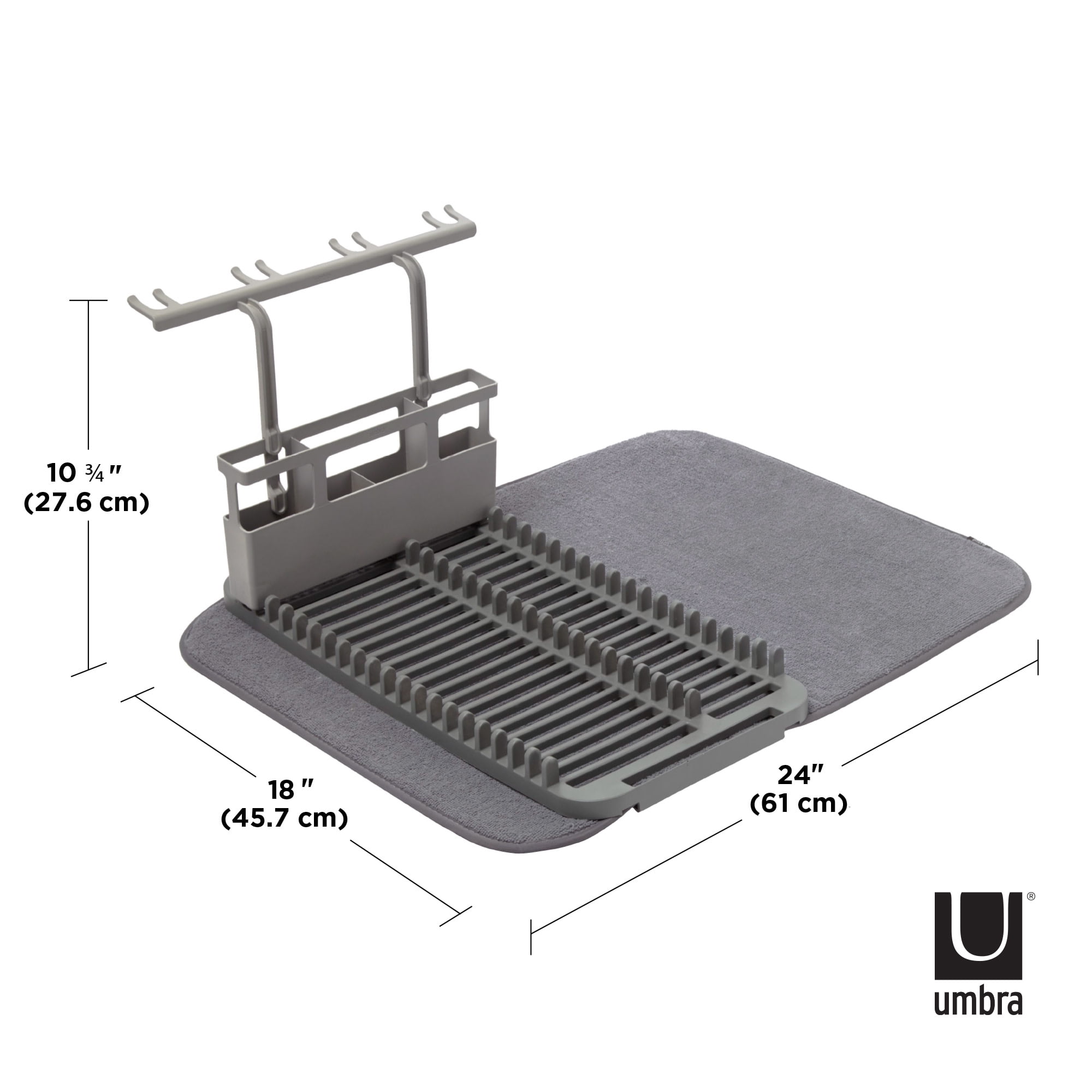 Udry Over-the-Sink Dish Rack w/ Drying Mat