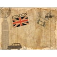 thumbnail image 2 of Allen, Kimberly 24x19 Black Ornate Wood Framed with Double Matting Museum Art Print Titled - Post Card London, 2 of 4