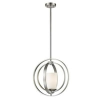 1 Light Mini Pendant-Brushed Nickel Finish Bailey Street Home 372-Bel-2272695