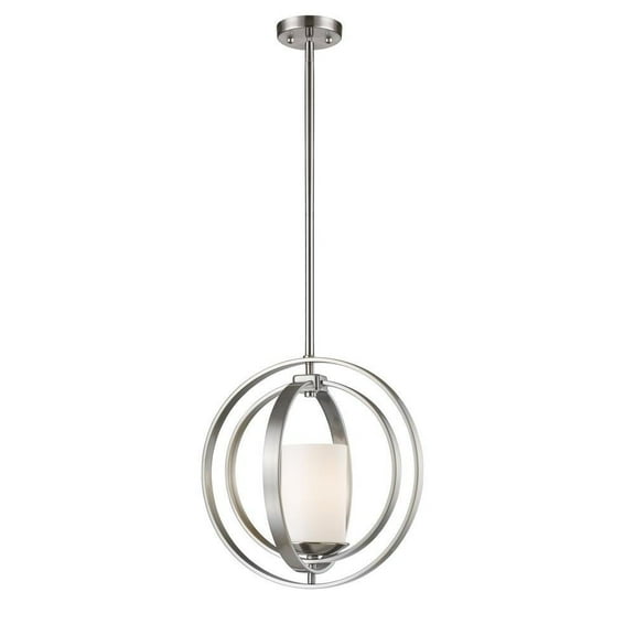 1 Light Mini Pendant-Brushed Nickel Finish Bailey Street Home 372-Bel-2272695
