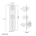 thumbnail image 3 of lionlar Prewired Guitar Control Plate Chrome Plated Metal 3 Way Switch Prewired Control, 3 of 9
