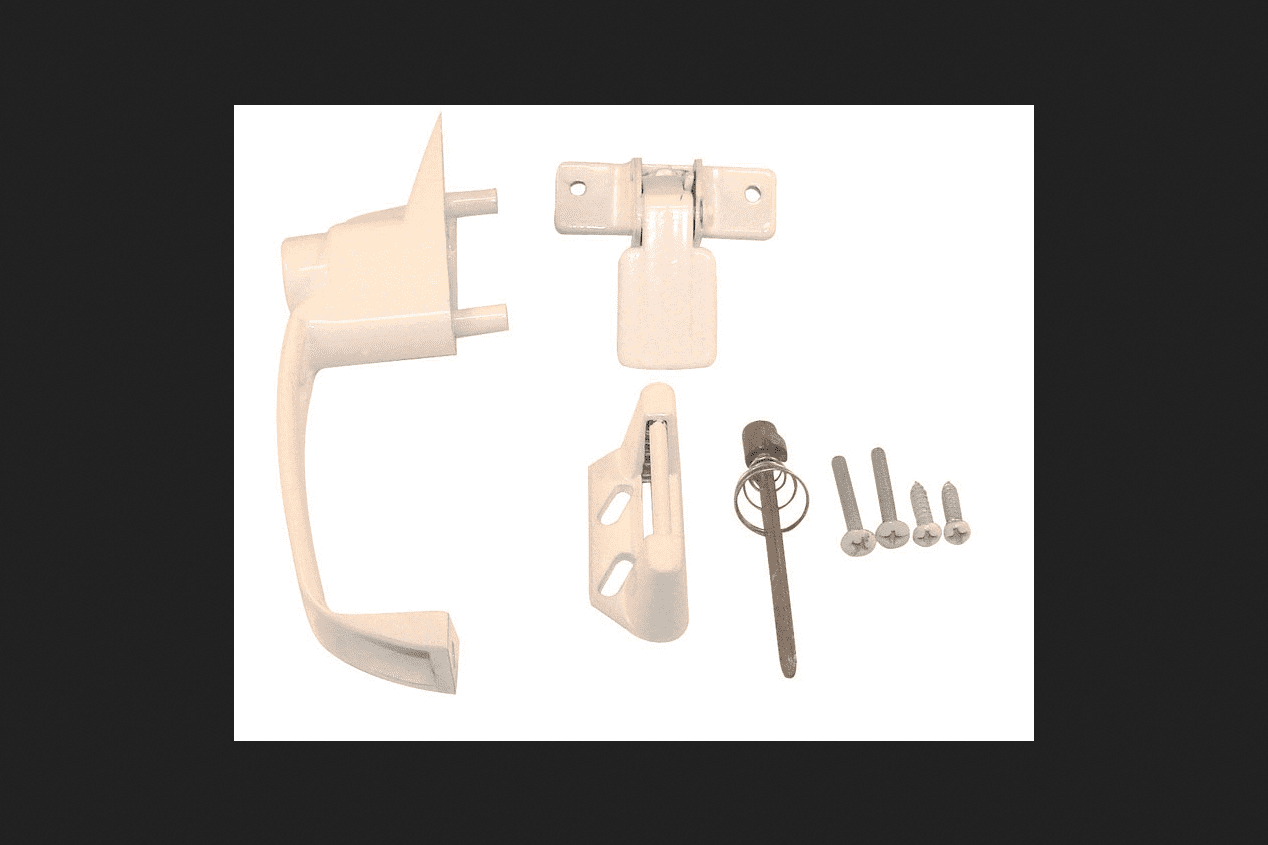 Screen Door Handle Wht