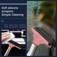 thumbnail image 3 of HUGFEGWE Side Mirror Squeegee, Car Mirror Wiper, 38.6in Handle Retractable Car Rearview Mirror Wiper, Mini Squeegee for Rainy Foggy Weather, Universal Automotive Accessories for CA919-136654, 3 of 7