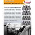 thumbnail image 4 of 4 Pack W10195416 Dishwasher Wheels Lower Rack Replacement for KitchenAi-d Whirlpoo-l Mayta-g Kenmor, 4 of 7