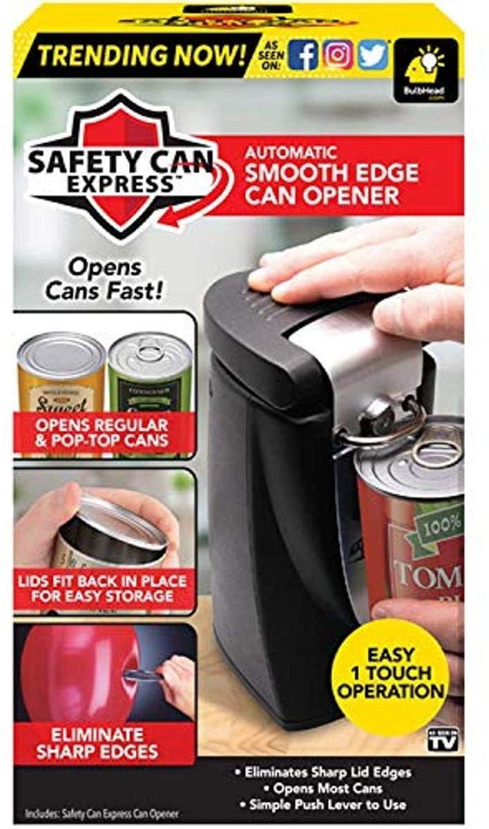 Electric Can Opener Portable Safe and Easy to Operate Can Opener Electric for Seniors Mini Can Openers Electric Smooth Edge