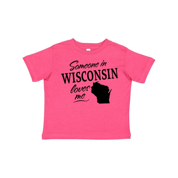 Inktastic Someone in Wisconsin Loves Me Boys or Girls Toddler T-Shirt