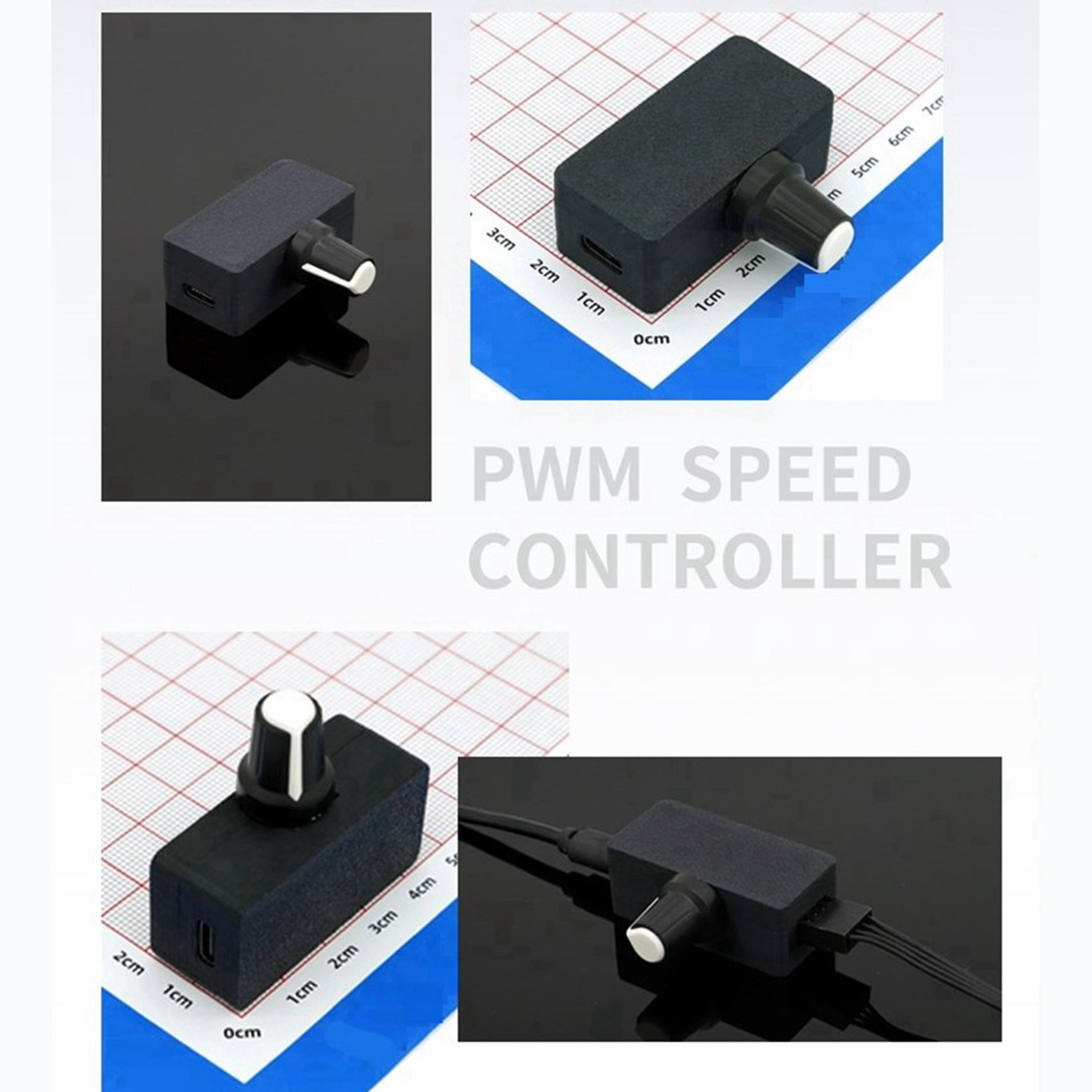 HIGH-POWER PWM SPEED Controller 4-wire Violent Fan Governor PD QC Fast