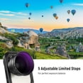 thumbnail image 3 of Filtro ND variable NEEWER de 58 mm con parasol de 62 mm para lentes de 65 mm, 3 of 9