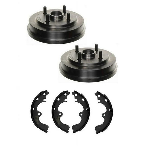1991-1992 Toyota Tercel (2) Rear Brake Drum Drums & Shoes