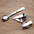 thumbnail image 6 of Yesbay Folding Spoon Stainless Steel Outdoor Picnic Camping Tableware,Spoon, 6 of 8