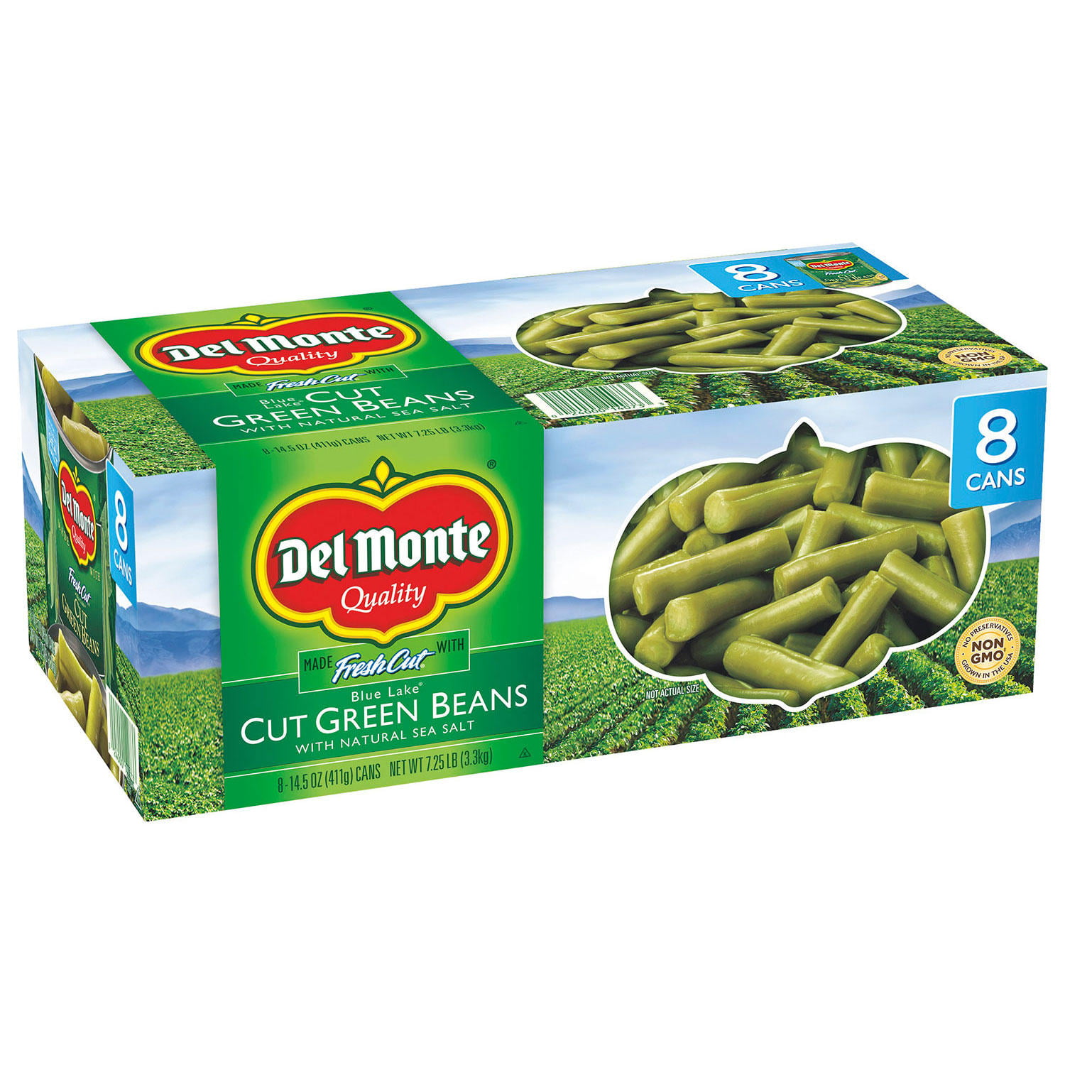 Del Monte Cut Green Beans, 14.5 Ounce (8 Pack) - Walmart.com