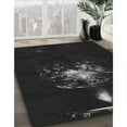 thumbnail image 2 of Ahgly Company Indoor Square Patterned Night Black Area Rugs, 8' Square, 2 of 6