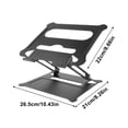 thumbnail image 4 of Laptop Bracket 20KG Adjustable Notebook Computer Stand Foldable Non-slip Tablet Holder  Silver, 4 of 10