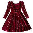 thumbnail image 3 of LWNYDPLSD Xmas Dress Newborn Christmas Dress 6t Christmas Baby Clothes 12 Month Girl Clothes Toddler Girl 3t Baby Girl Winter Outfits, 2-3 Years, 3 of 8