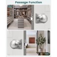 thumbnail image 4 of Round Passage Door Knobs Interior Matte Door Knobs Indoor Keyless Non-Locking Handle Set for Hallway or Closet Doors Reversible for Right/Left Handed Door, 4 of 4