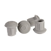 DMI Walker and Cane Replacement Tips #21, Gray, 1-1/8"