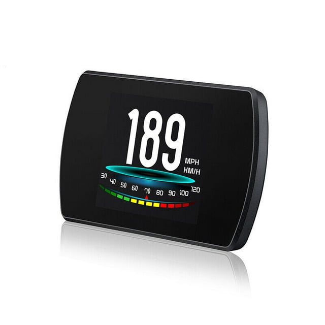 Car TFT LCD Display OBD2 HUD Head-up Display Speedometer MPH Fuel Consumption Alarm -
