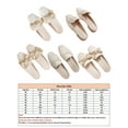 thumbnail image 3 of Daeful Women Dates Durable Flats Casual Twisted Mules Beach Wear Resistant Flat Slides Apricot (bow) 9, 3 of 3