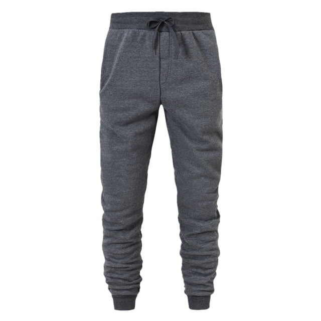 2DXuixsh Sweat Pants for Mens Casual Athletic Pants Solid Color Drawstring Traning Track Pants Lace up Workout Pants with Pocket Mens Sweats Dark Gray Size Xxl