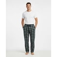 thumbnail image 3 of Real Essentials 3 Pack: Men's Fleece Pajama Pants Loungewear Soft Pj Bottoms Sleepwear Pockets (Big & Tall Available), 3 of 7