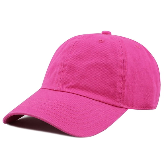 Newhattan Plain 100% Cotton Hat Men Women Adjustable Baseball Cap