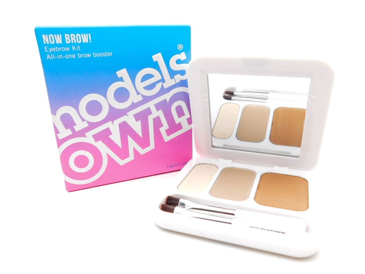 Models Own Now Brow! Eyebrow Kit, All-in-One Brow Booster, Light