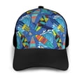 thumbnail image 3 of Yiaed Hawaiian Style Print Baseball Cap Dad Hat Polo Style Plain Blank Adjustable Size, 3 of 5
