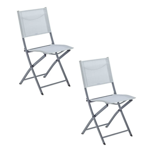Set de 2 Sillas Plegables para Jardín o Terraza Resistentes NATERIAL  EMYS