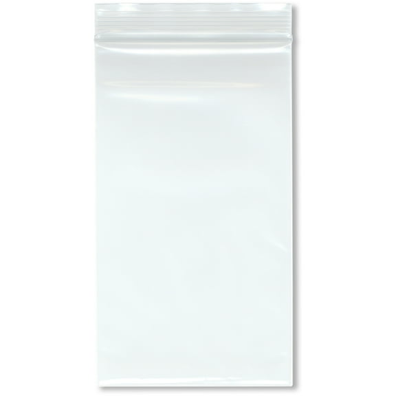 Plymor 4" x 7" (Pack of 100), 4 Mil Heavy Duty Zipper Reclosable Plastic Bags